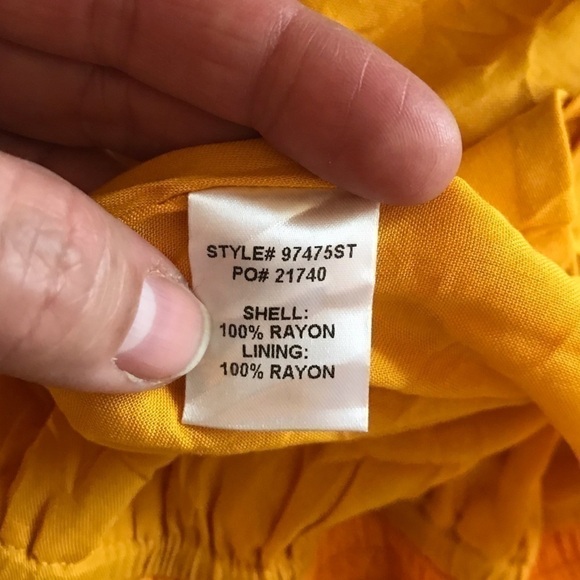 SKIES are blue summer maxi ruffled dress with spaghetti straps size large. New. - Picture 11 of 12